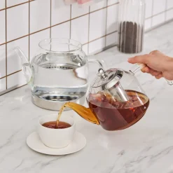 Karaca Teekannen-Panora Glas Teekanne Farblös