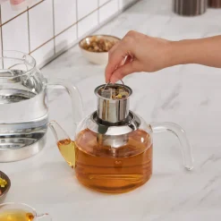 Karaca Teekannen-Panora Glas Teekanne Farblös