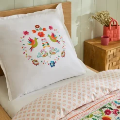 Karaca Bettwäsche-Parlin Renforcé Bettwäsche-Set, Einzelbett, Fuchsia