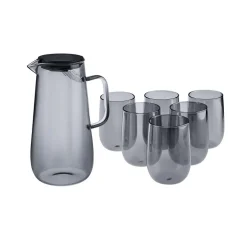 Karaca Gläser-Sets-Parma Wasserset, 7 Teilig, Blau Blau01