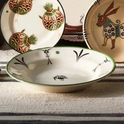 Karaca Pastateller-Paye Selcuklu Serie Vogel Tief Teller 23 cm Multıfarben