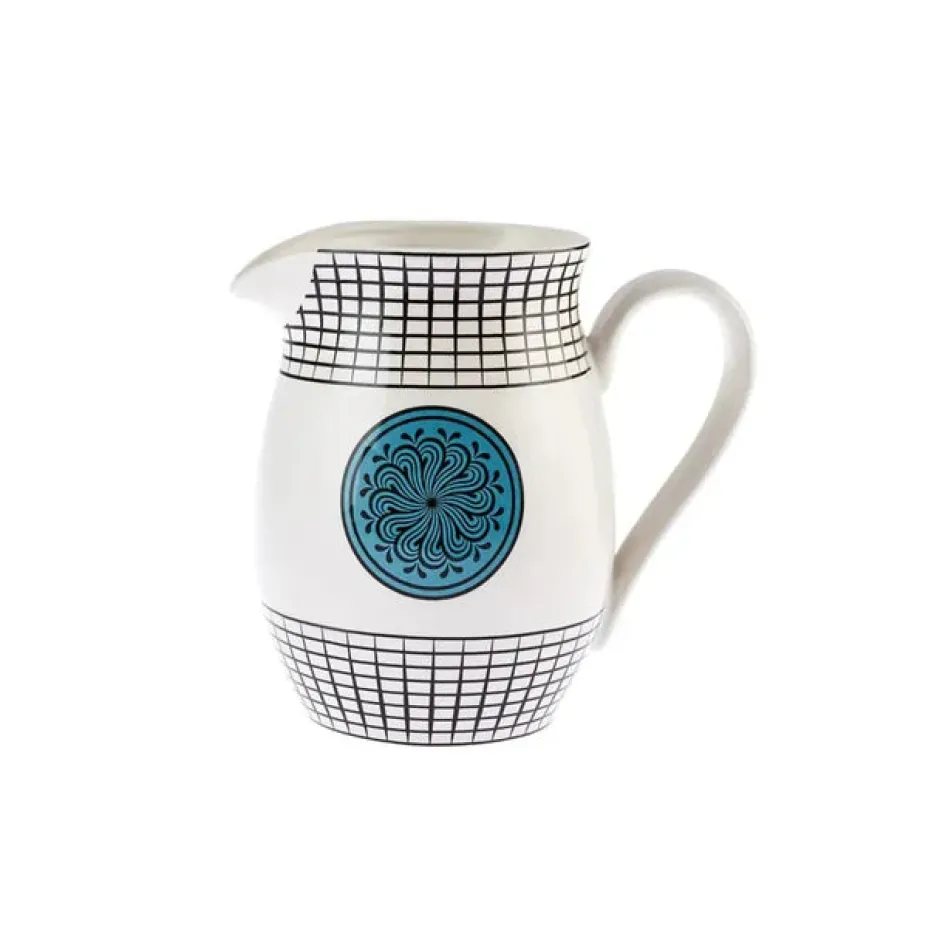 Karaca Gläser-Sets-Paye Seljuk Kollektion Porzellankrug, 1500 ml, Blau Mehrfarbig Blau01