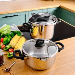 Karaca Schnellkochtopf-Perfect Gray 4 + 6 Liter Schnellkochtopfset Grau02