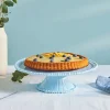 Karaca Speiseteller-Perla Kuchenständer aus Melamin, 36 cm, Blau