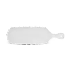 Karaca Vorspeisenteller-Perla, Melamin Käseteller, 43cm, Weiß Weıß01