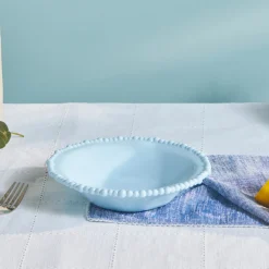 Karaca Speiseteller-Perla Melamin Suppenteller 22 cm Blau