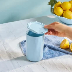 Karaca Speiseteller-Perla Melamin Vorratsdose, 745 ml, Blau