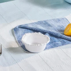 Karaca Schüssel/Bowl-Perla Melamin-Snackschale, 13 cm, Weiß Weıß01