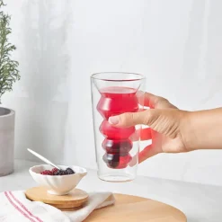 Karaca Wasserglas-Pia Doppelwandiges Capuccino Glas 330 ml Klar