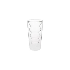 Karaca Wasserglas-Pia Doppelwandiges Capuccino Glas 330 ml Klar