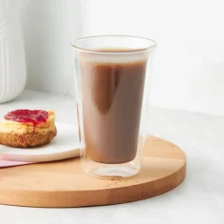 Karaca Wasserglas-Pia Doppelwandiges Latte Glas 350 ml Klar