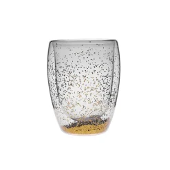 Karaca Wasserglas-Pia en Glitter Wasserglas 350 ml Gold