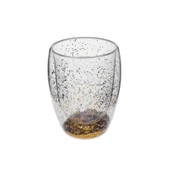 Karaca Wasserglas-Pia en Glitter Wasserglas 350 ml Gold
