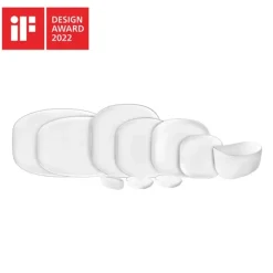 Karaca Tafelservice Für 12 Personen-Plato für 12 Personen Geschirrset, 59 Teilig, New Generation Bone Gold