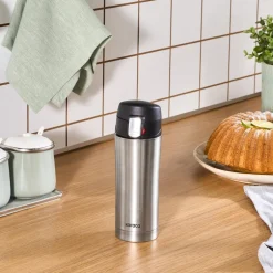 Karaca Thermoskannen-Pluton, Thermosflasche, 350ML, Inox