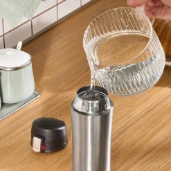 Karaca Thermoskannen-Pluton, Thermosflasche, 350ML, Inox