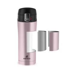 Karaca Thermoskannen-Pluton, Thermosflasche, 450ML, Roségold