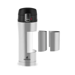 Karaca Thermoskannen-Pluton, Thermosflasche, 450ML, Inox