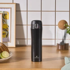 Karaca Thermoskannen-Pluton, Thermosflasche, 450ML, Schwarz