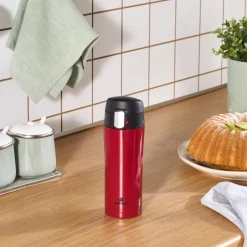 Karaca Thermoskannen-Pluton, Thermosflasche, 350ML, Rot
