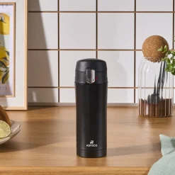 Karaca Thermoskannen-Pluton, Thermosflasche, 350ML, Schwarz