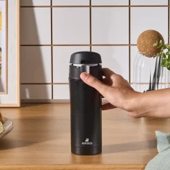 Karaca Thermoskannen-Pluton, Thermosflasche, 350ML, Schwarz