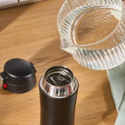 Karaca Thermoskannen-Pluton, Thermosflasche, 350ML, Schwarz