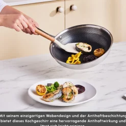 Karaca Stahltopf Sets-5Ply PowerSteel 316+ Kochtopf Set, 7 Teilig Farblös