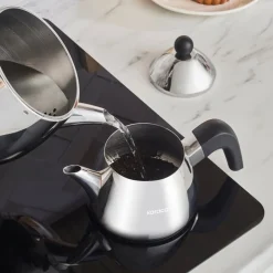 Karaca Teekannen-PowerSteel Pro 316+ Tokyo Teekannen-Set Mittelgroß Schwarz01