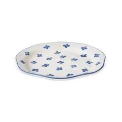 Karaca Speiseteller-Primavera Essteller mit Blaue Blumen Multıfarben