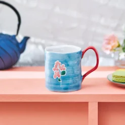 Karaca Mugs & Kaffeebecher-Primavera Tasse, Blau Blau01