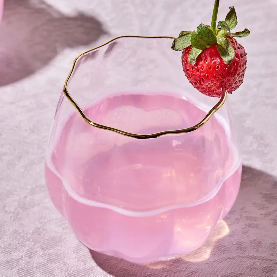 Karaca Gläser-Sets-Priscilla Glas Set für 6 Personen, , 380 ml Gold