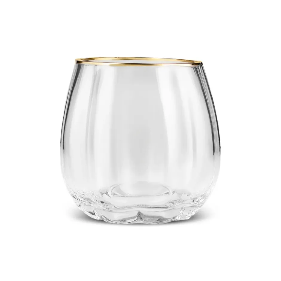 Karaca Gläser-Sets-Priscilla Glas Set für 6 Personen, , 380 ml Gold