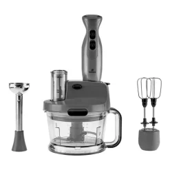 Karaca Küchenmaschine-Pro-Multimax 6 in 1 Mehrzweck-Küchenmaschine, Spacegrau, 2000W Space Grau