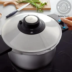 Karaca Schnellkochtopf-Quick and Safe Induktions Schnellkochtopf Set 4+6 Lt Farblös