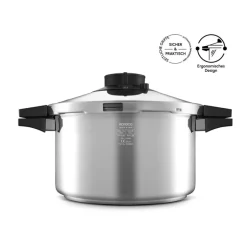 Karaca Schnellkochtopf-Quick and Safe Schnellkochtopf, 7 Liter Farblös
