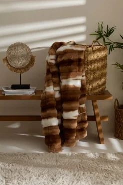 Karaca Decken-Rabbit Braun Sherpa Decke 130x150 Kahverengi