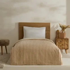 Karaca Decken-Rabbit Sher Einzelbettdecke Beige Beıge