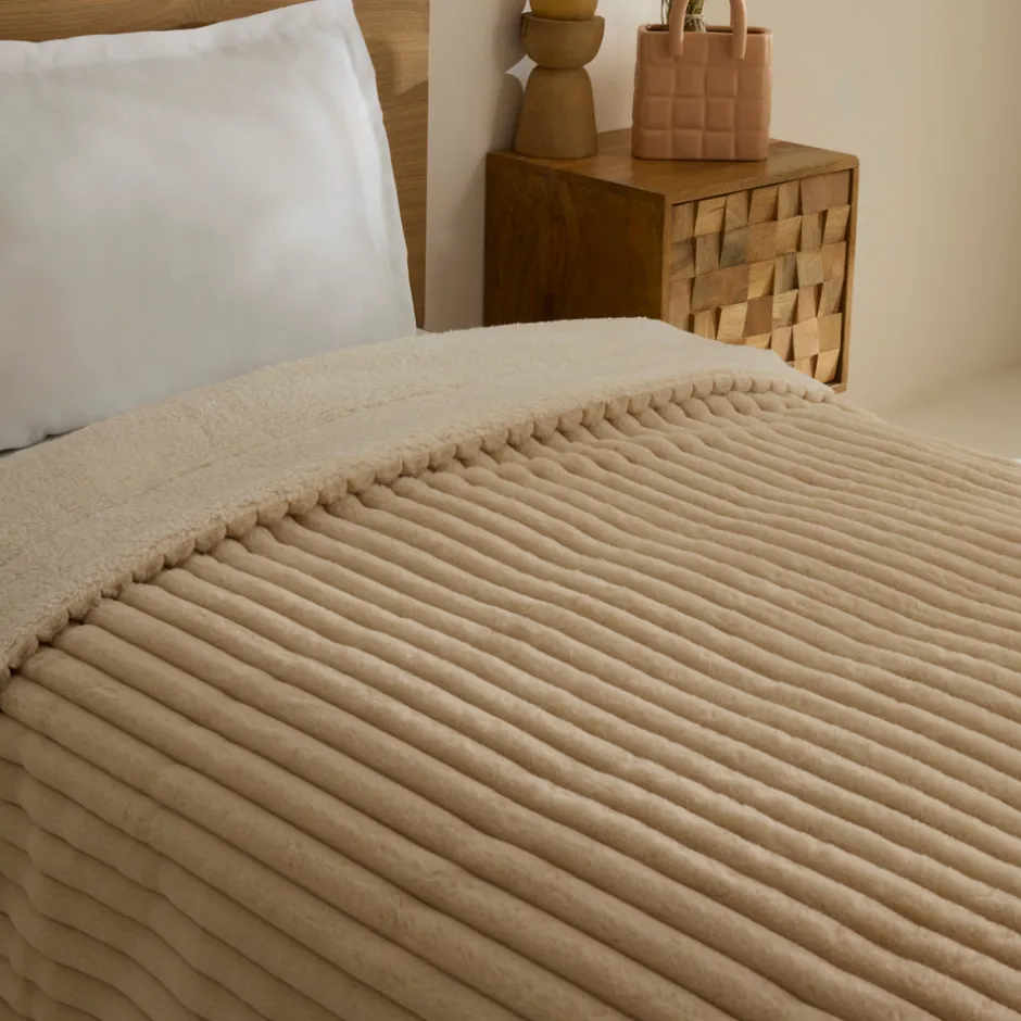 Karaca Decken-Rabbit Sher Einzelbettdecke Beige Beıge