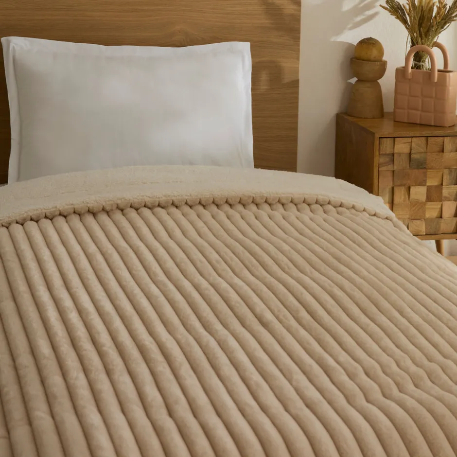 Karaca Decken-Rabbit Sher Einzelbettdecke Beige Beıge
