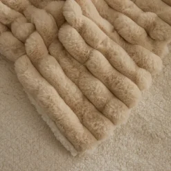 Karaca Decken-Rabbit Sher Einzelbettdecke Beige Beıge