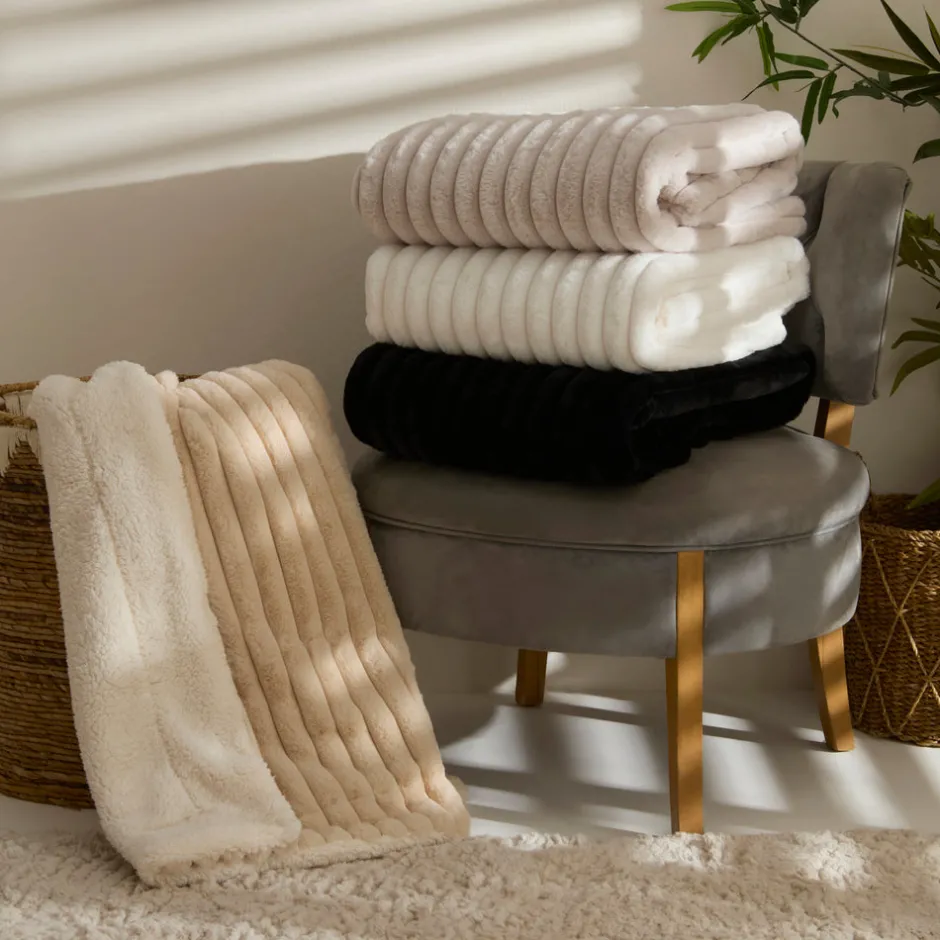 Karaca Decken-Rabbit Sher Einzelbettdecke Beige Beıge