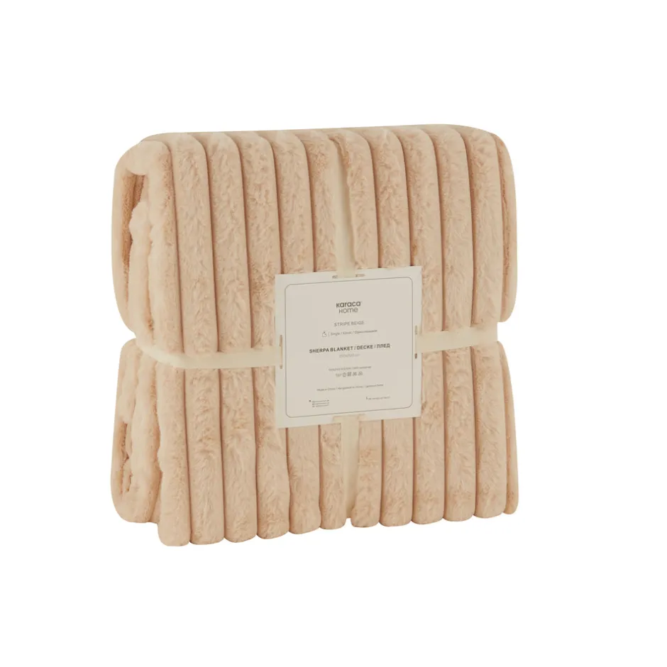Karaca Decken-Rabbit Sher Einzelbettdecke Beige Beıge