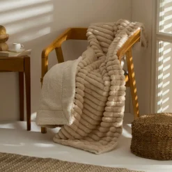 Karaca Decken-Rabbit Sherpa TV-Decke Beige Beıge