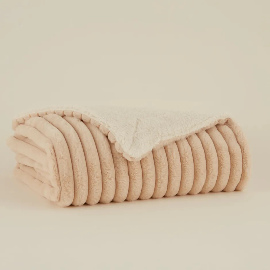 Karaca Decken-Rabbit Sherpa TV-Decke Beige Beıge