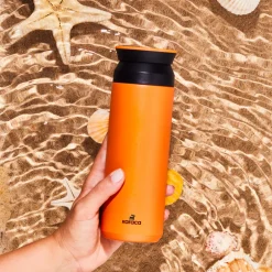 Karaca Thermoskannen-Rainbow Edelstahl Auslaufsicherer Thermosflasche 500 ml Orange Orange01