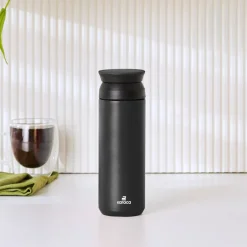 Karaca Thermoskannen-Rainbow Steel Auslaufsichere Thermoskanne 500 Ml Schwarz Schwarz01
