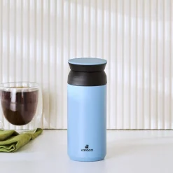 Karaca Thermoskannen-Rainbow Steel Auslaufsichere Thermoskanne 350 Ml Blau Blau01