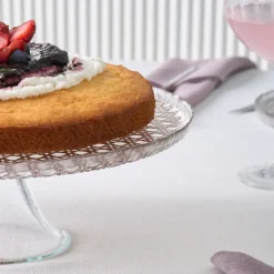 Karaca Kuchenplatte-Rattan Grau-Glitzer 7-teiliges Kuchenset Gri