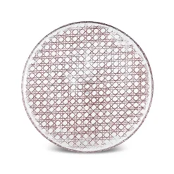Karaca Kuchenplatte-Rattan Grau-Glitzer 7-teiliges Kuchenset Gri